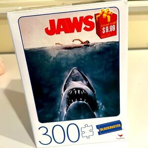 Blockbuster Movie Poster 300pc Puzzle Jaws Retro 70s